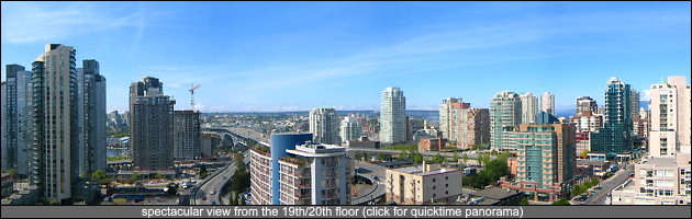 gorgeous view of Downtown from the 19/20th floor