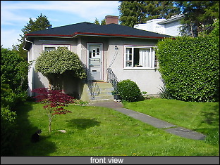 front view of the house