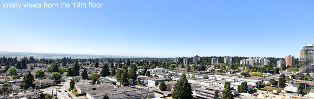 beautiful views from the 19th floor at Moda